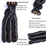 Fumi spring curly human hair super double drawn (SDD)