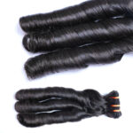 Fumi spring curly human hair super double drawn (SDD)