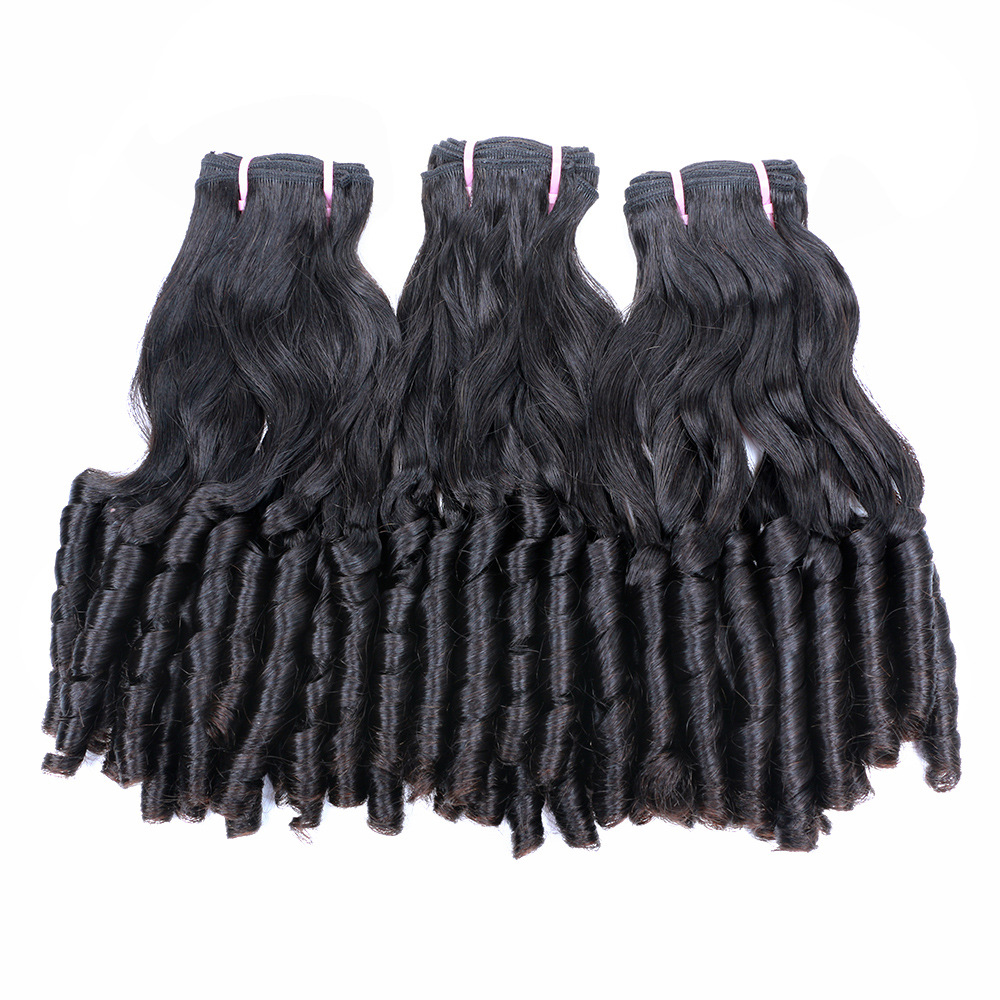 Original human hair fumi rose curly highly elastic lasting texture