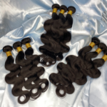 Unprocessed virgin human hair body wave hair bundle with natural color best quality