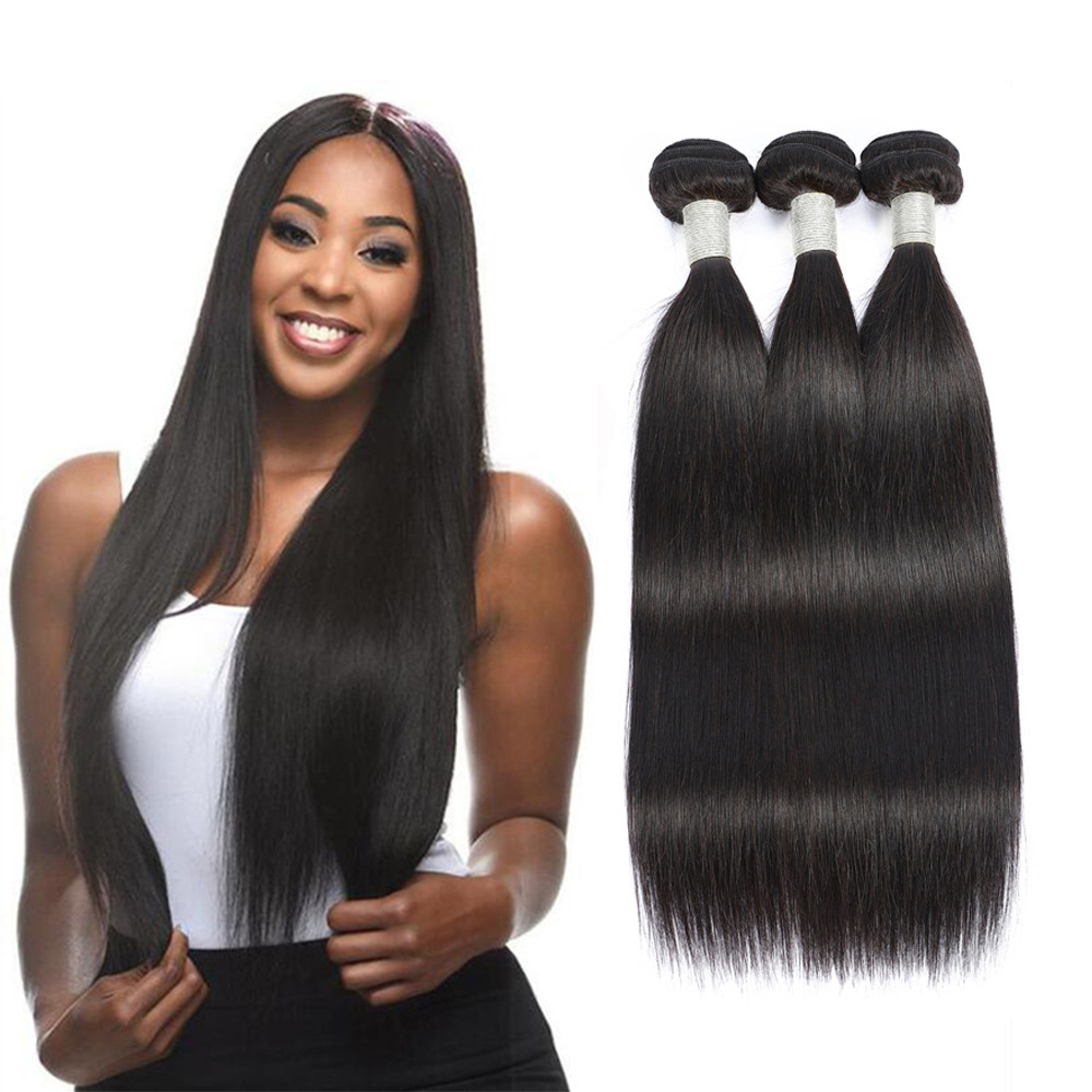 10A Grade Mink Brazilian Virgin Hair Straight the Best Quality Natural Black Hair