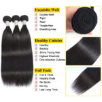 10A Grade Mink Brazilian Virgin Hair Straight the Best Quality Natural Black Hair