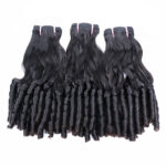 10A Bouncy Curl Weave Funmi Bundles Natural Color Wholesale Raw Brazilian Virgin Flower Curls Human Hair Vendors