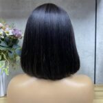 Cheap smooth Straight Unprocessed None Lace 100% Glueless Straight Fringe Bob