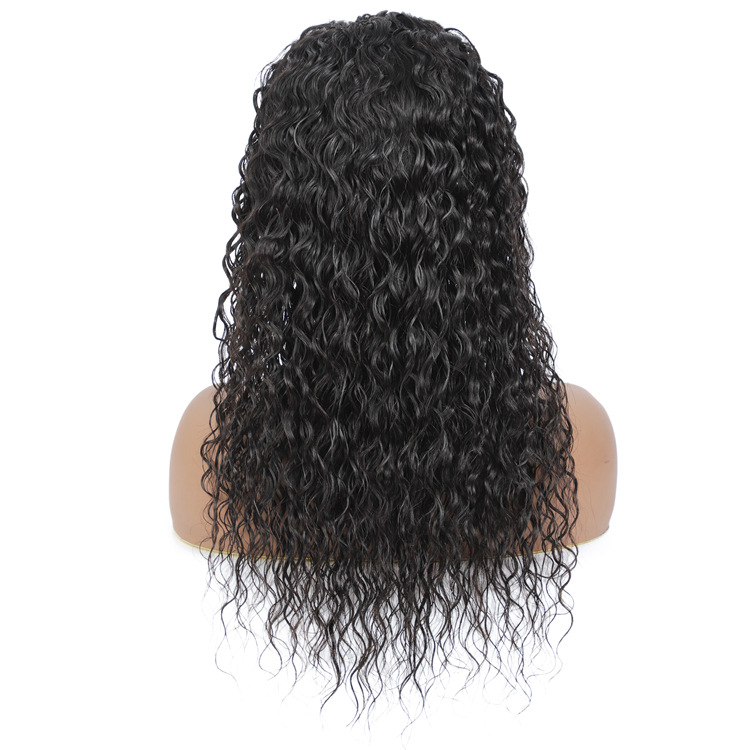 Deep Wave Lace Front Wigs Human Hair Wigs Nature Black Brazilian Lace Frontal Wigs