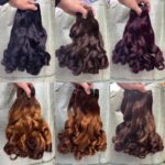 Double drawn fumi springcurls natural color hot selling good quality donor hair