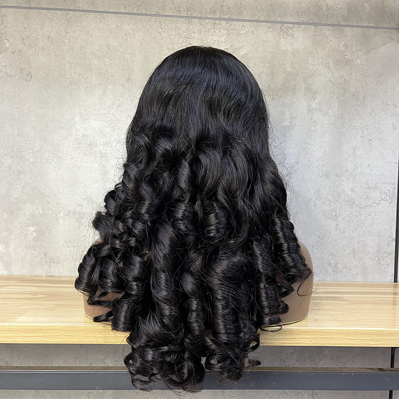 Factory Big Sale Super Double Drawn Fumi Quality magic curl 100% Human Hair