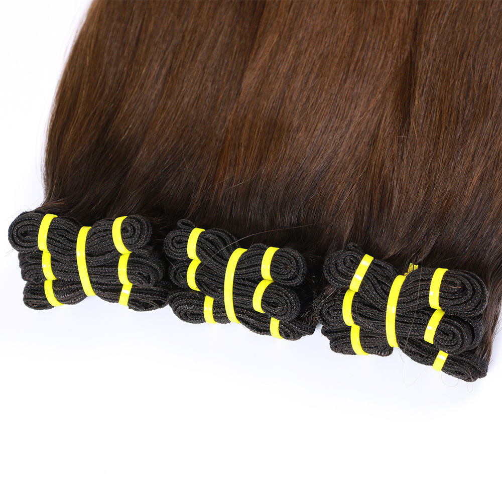 Hair virgin human double drawn hair ombre hair #2/#4 hot selling good quality