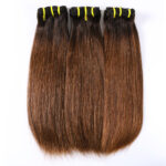 Hair virgin human double drawn hair ombre hair #2/#4 hot selling good quality