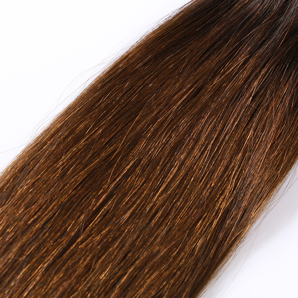 Hair virgin human double drawn hair ombre hair #2/#4 hot selling good quality