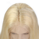 Platinum 613 blonde human hair weave extension braiding golden blonde hair extensions