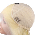 Platinum 613 blonde human hair weave extension braiding golden blonde hair extensions