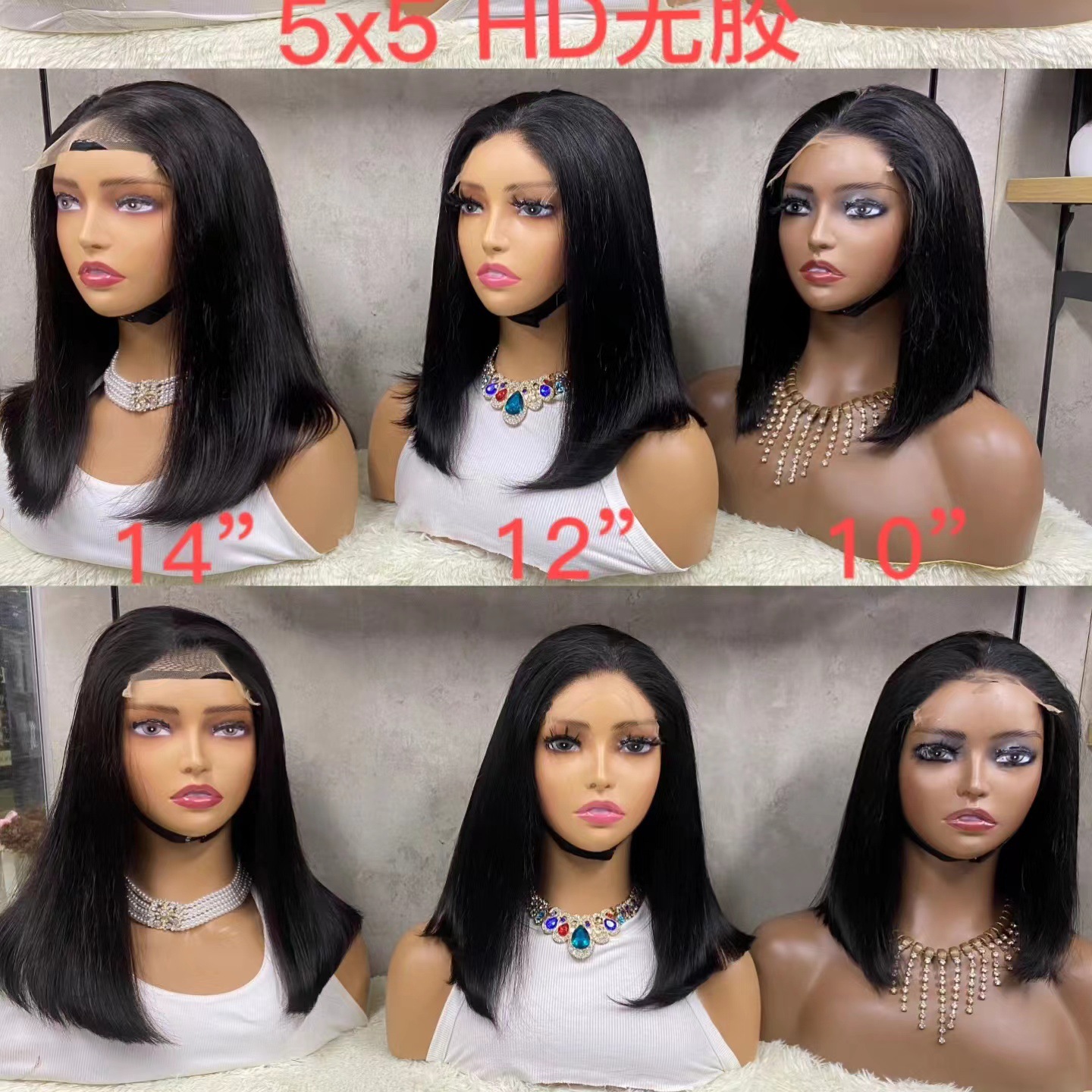 Straight Bob Wigs Wholesale Vendor Human Hair Lace Front Wig Raw Vietnamese Hair HD Full Lace Frontal Wigs