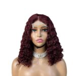 Wholesale 100% Human Hair Wig Burmese Curl Lace Frontal Wig