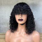 Wholesale Remy Hair Quality Fringe Human Hair Bob Wig (1)