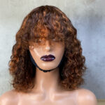 Wholesale Remy Hair Quality Fringe Human Hair Bob Wig (1)